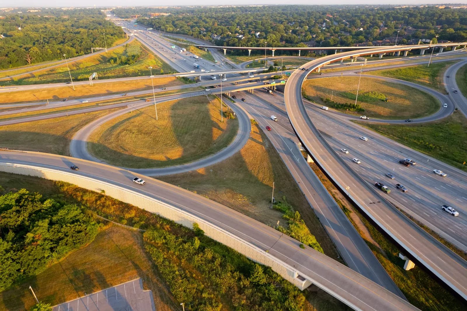 Road connections are part of the wider transportation environment.