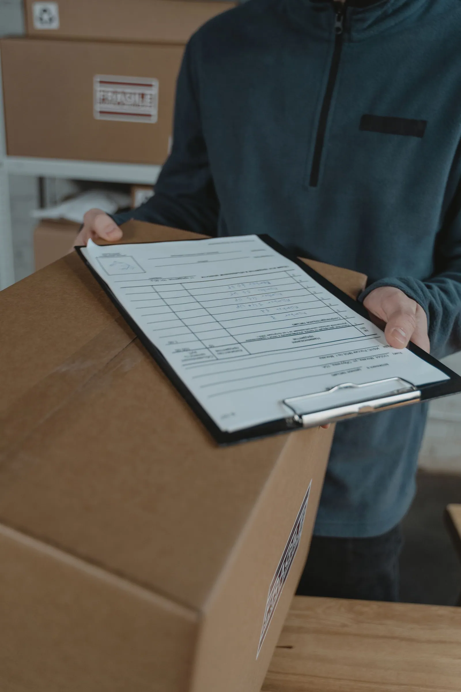 Freight preparation checklist and shipment documents